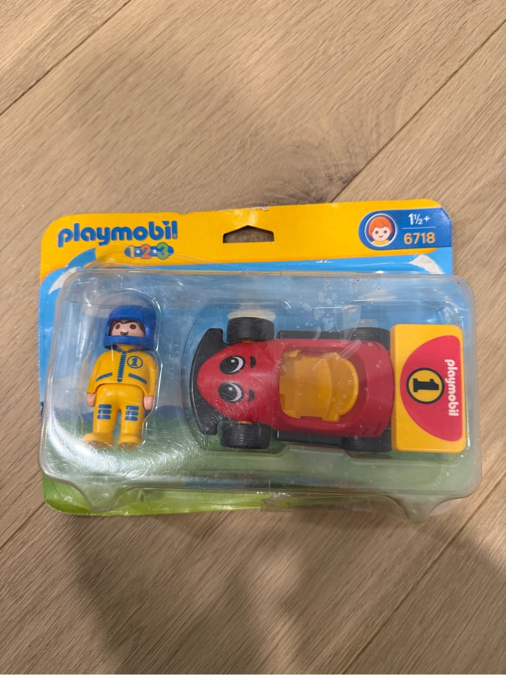 Playmobil 1.2.3 Racecar Set New 6718